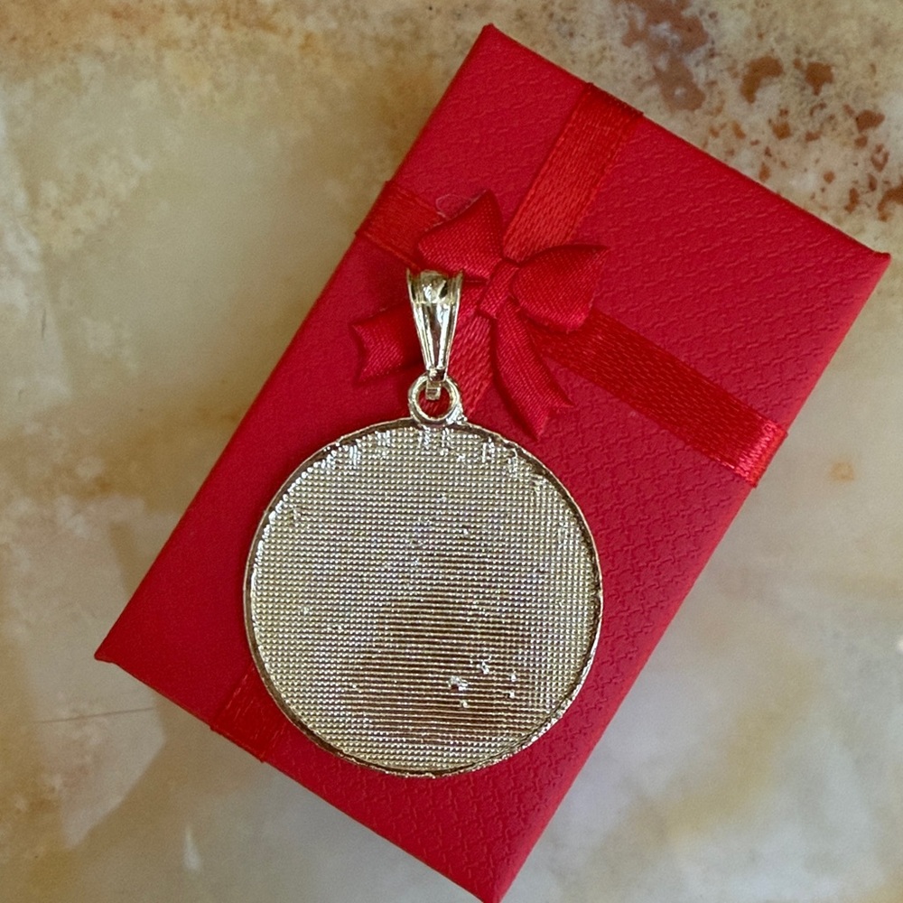 New tri color Aztec sun calendar Pendant - Picture 3 of 9